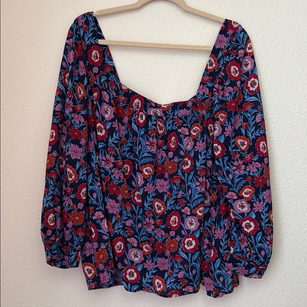 Vineyard Vines Tisbury Floral Square Neck
